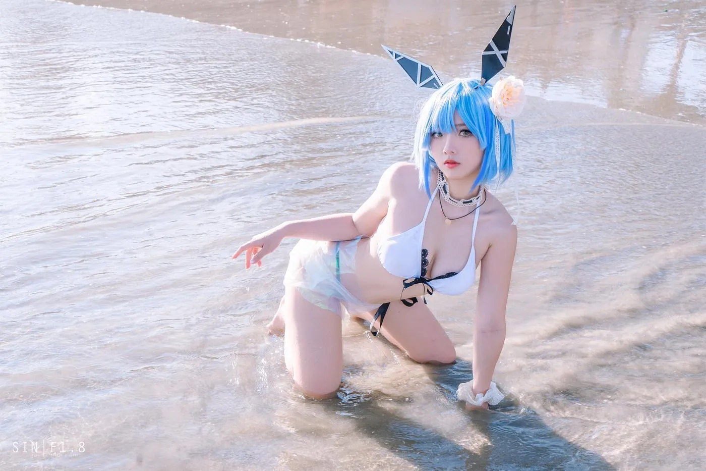 Messie Huang – NO.11 Gascogne swimsuit [20P]插图5